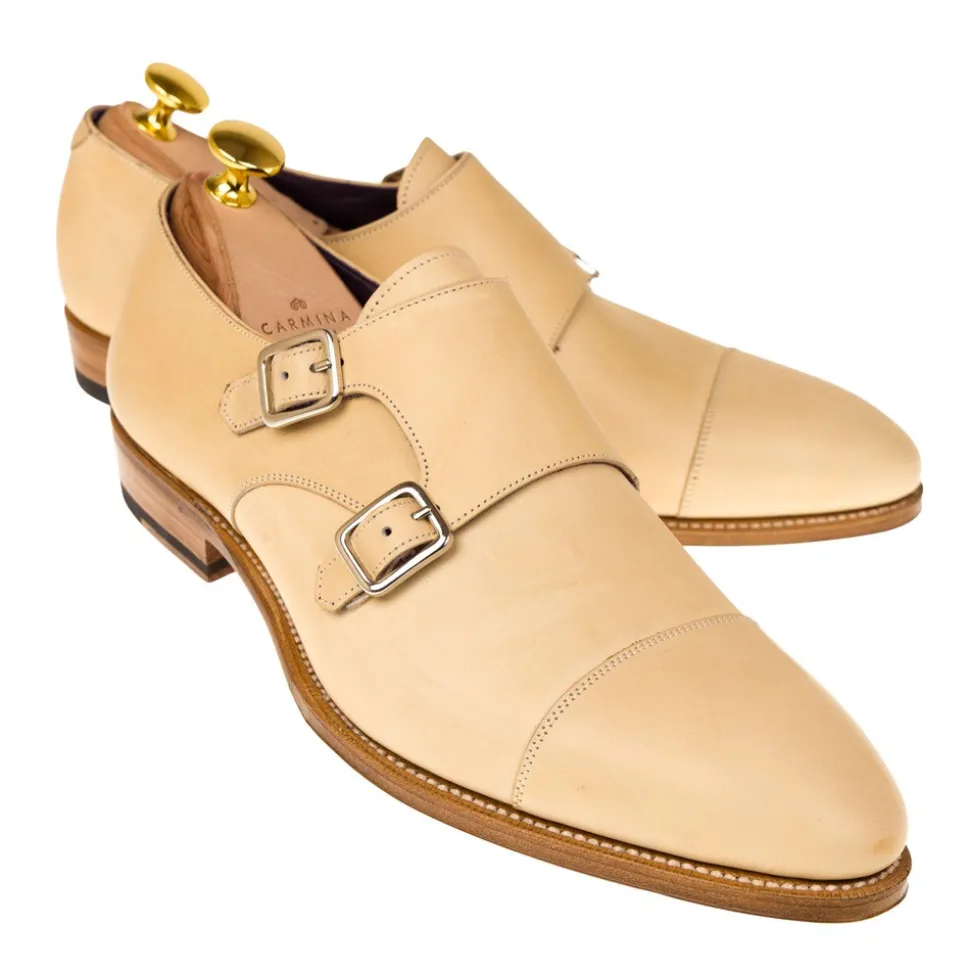 Double Monk Strap Shoes|Carmina DOUBLE MONK STRAPS 80250 INCA NATURAL