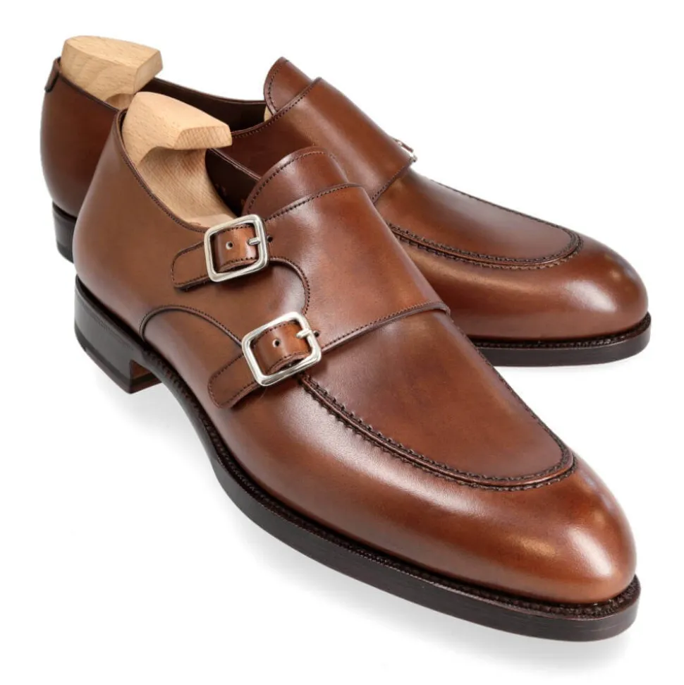 Double Monk Strap Shoes|Carmina DOUBLE MONK STRAPS 80735 TIMS BROWN