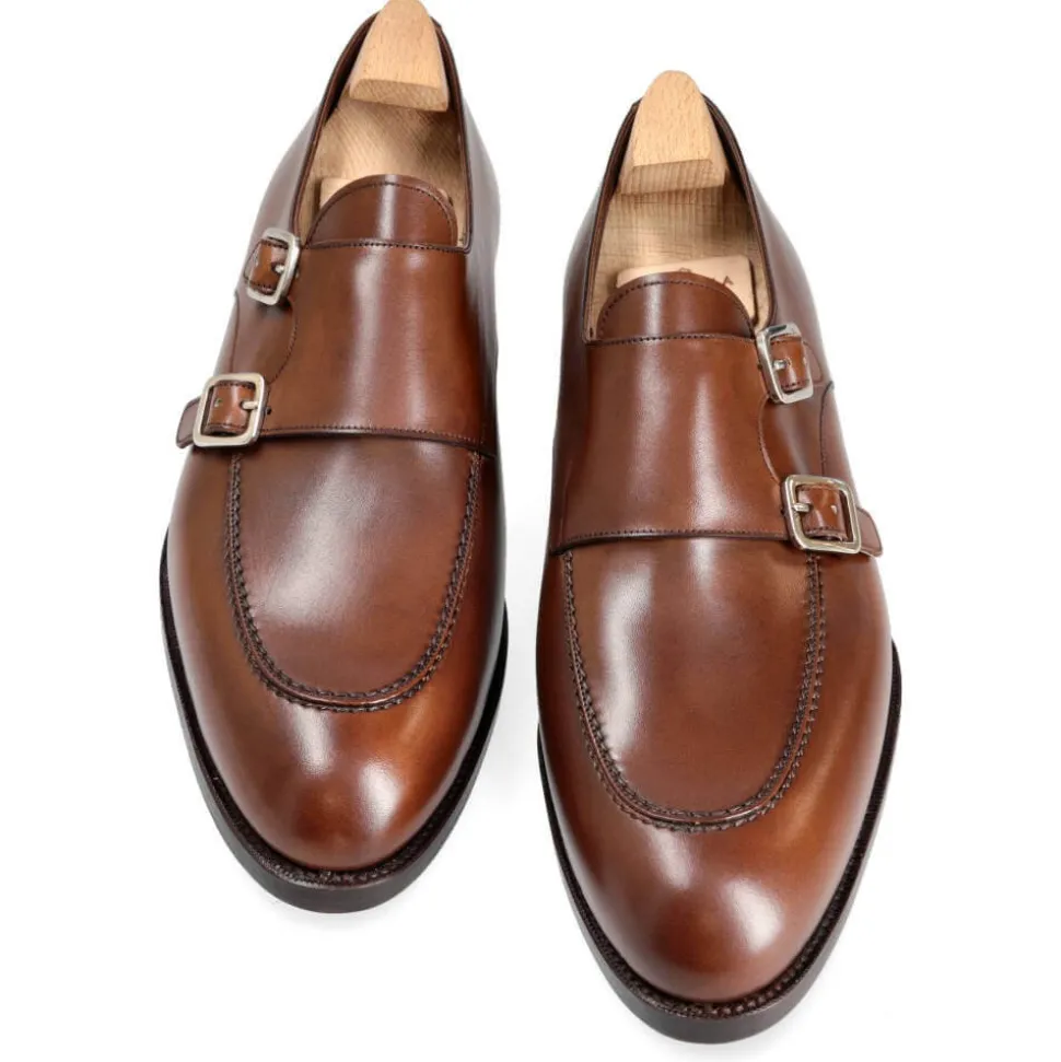 Double Monk Strap Shoes|Carmina DOUBLE MONK STRAPS 80735 TIMS BROWN