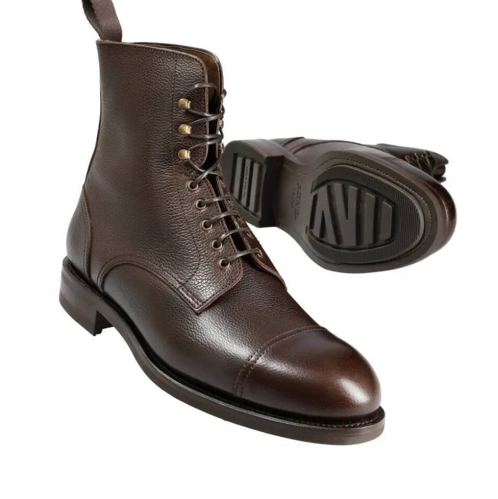 Men's Work Boots|Cap Toe Boots|Carmina DRESS BOOTS 80184 OSCAR BROWN