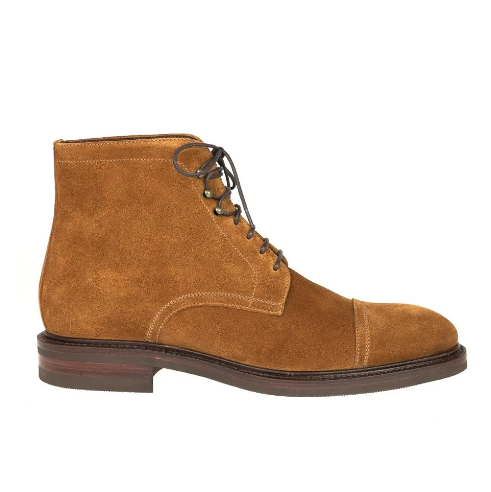 Men's Work Boots|Cap Toe Boots|Carmina DRESS BOOTS 80179 SOLLER TOBACCO