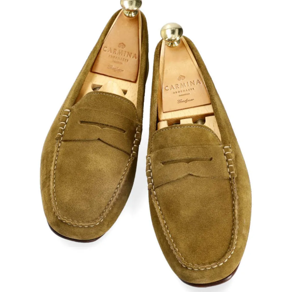 Driving Loafers|Carmina DRIVING LOAFERS 80852 MARIVENT CAPERGREEN