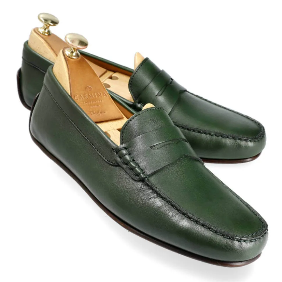 Driving Loafers|Carmina DRIVING LOAFERS 80852 MARIVENT GREEN