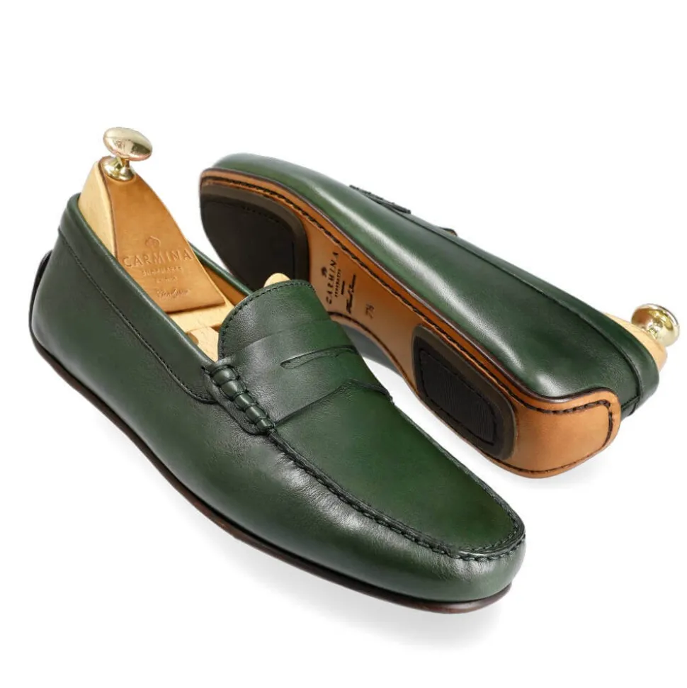 Driving Loafers|Carmina DRIVING LOAFERS 80852 MARIVENT GREEN