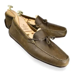 Driving Loafers|Carmina DRIVING LOAFERS LIMITED EDITION 80815 MARIVENT OLIVE