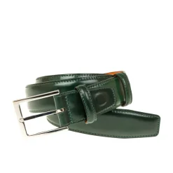 Men's Belts|Carmina CORDOVAN BELT GREEN