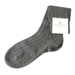 Socks|Carmina Grey wool and cashmere socks DARKGRAY