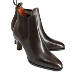 Women's Chelsea Boots|High Heel Boots|Carmina HEELED CHELSEA BOOTS WOMEN 1521 LLUC BROWN