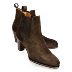 Women's Chelsea Boots|High Heel Boots|Carmina HEELED CHELSEA BOOTS WOMEN 1973 MADISON BROWN