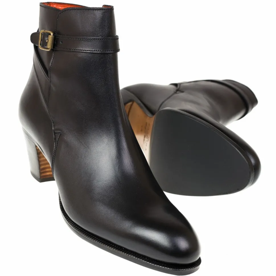 Jodhpur Boots|High Heel Boots|Carmina HIGH HEEL JODPHUR BOOTS 1500 BLACK