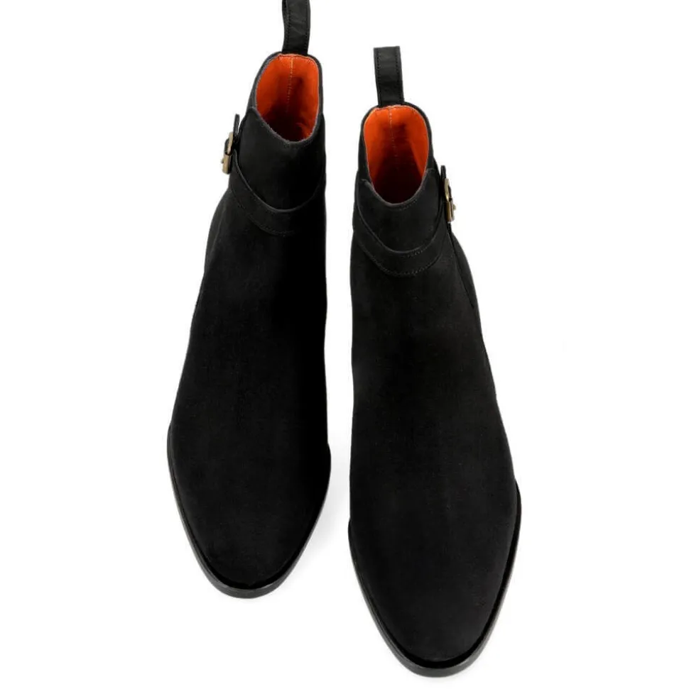 High Heel Boots|High Heel Boots|Carmina HIGH HEEL JODPHUR BOOTS 1500 BLACK