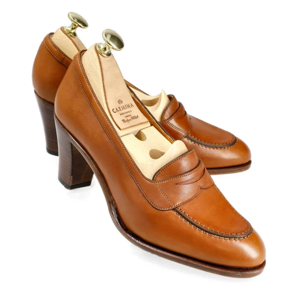 High Heel Loafers|Penny Loafers|Carmina HIGH HEEL LOAFERS 1959 GALA TANNED