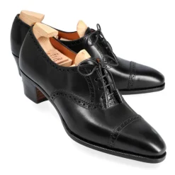 Cap-Toe Oxford|Carmina HIGH HEEL OXFORD 1482 LLUCH BLACK