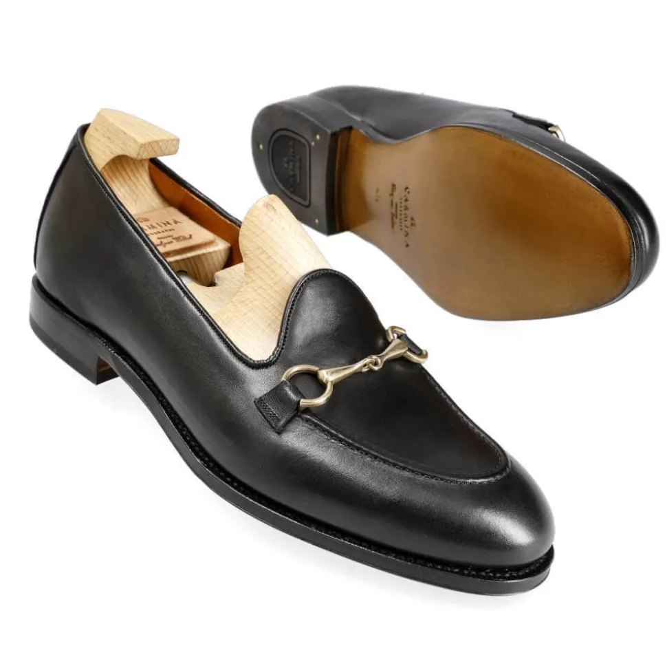 Women Horsebit Loafers|Carmina HORSEBIT LOAFERS 1845 DRAC BLACK