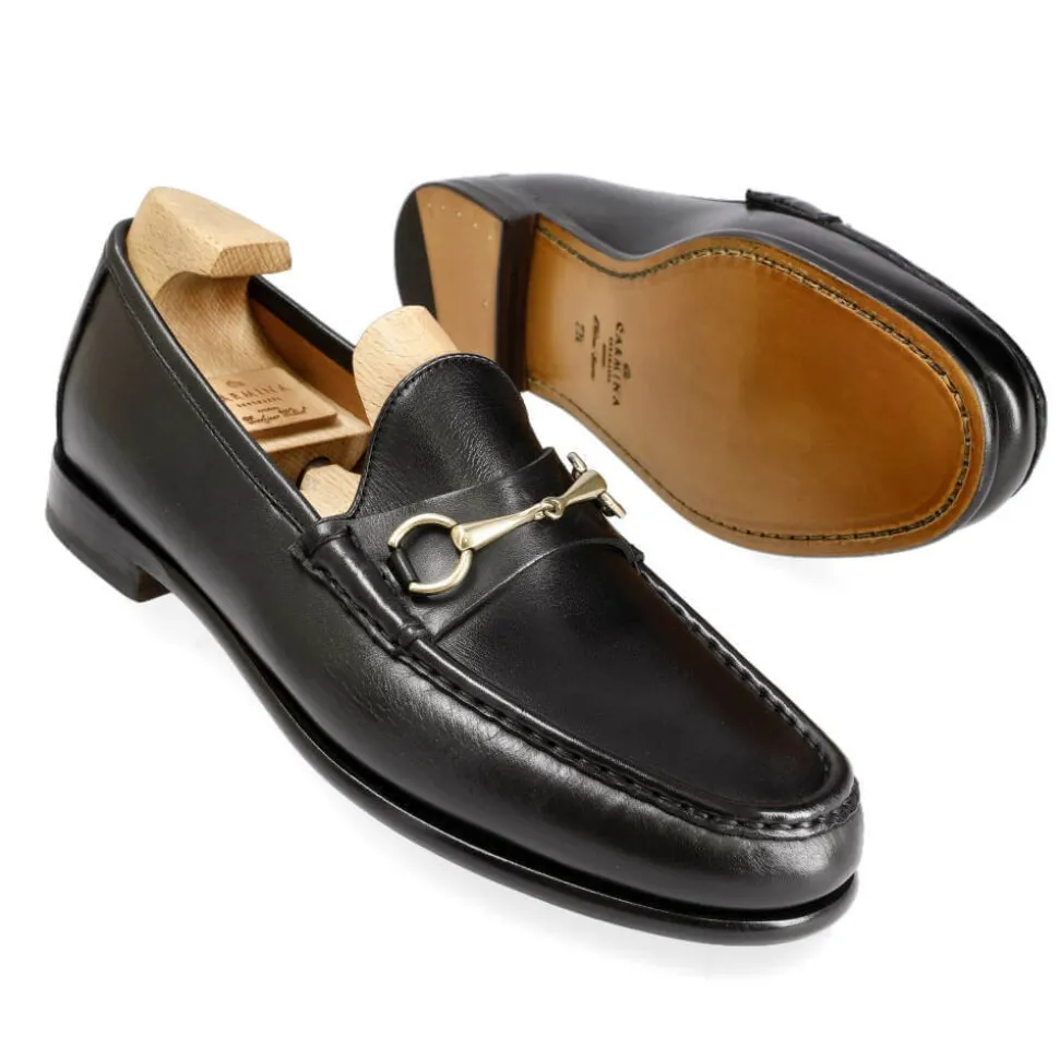 Horsebit Loafers|Carmina HORSEBIT LOAFERS 80746 XIM BLACK