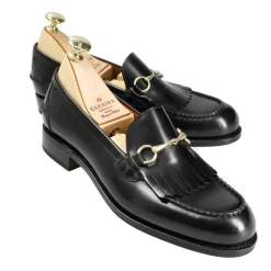 Women Horsebit Loafers|Carmina HORSEBIT PENNY LOAFERS 1652 OSCARIA BLACK