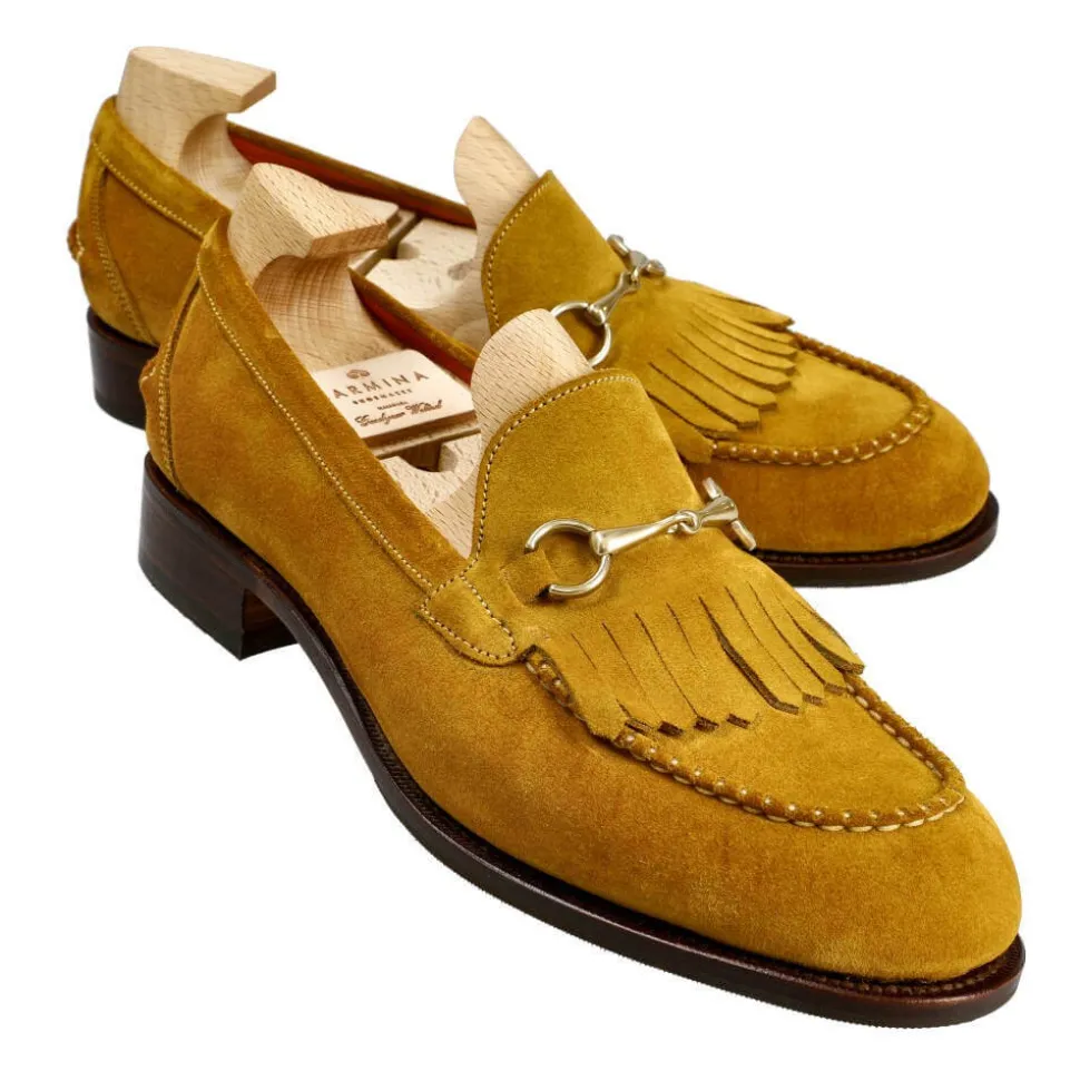 Women Horsebit Loafers|Carmina HORSEBIT PENNY LOAFERS 1652 OSCARIA MARACA