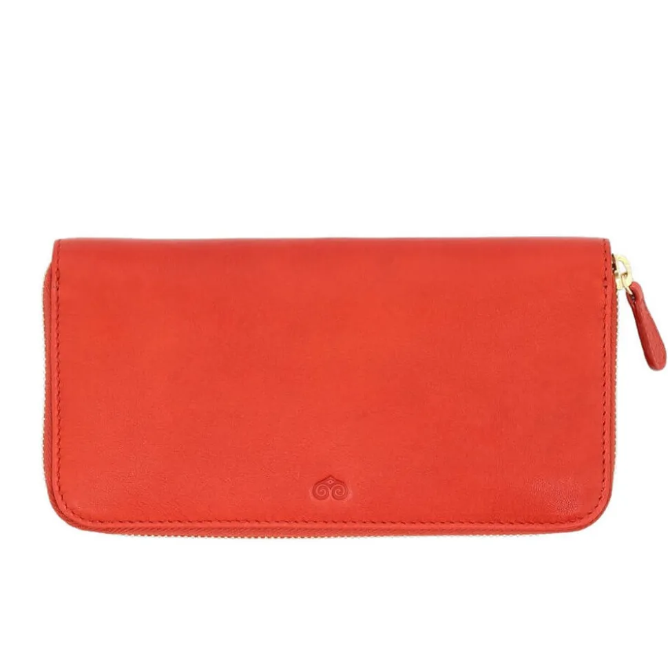 Wallet For Women|Carmina LARGE WALLET FOR WOMEN RED