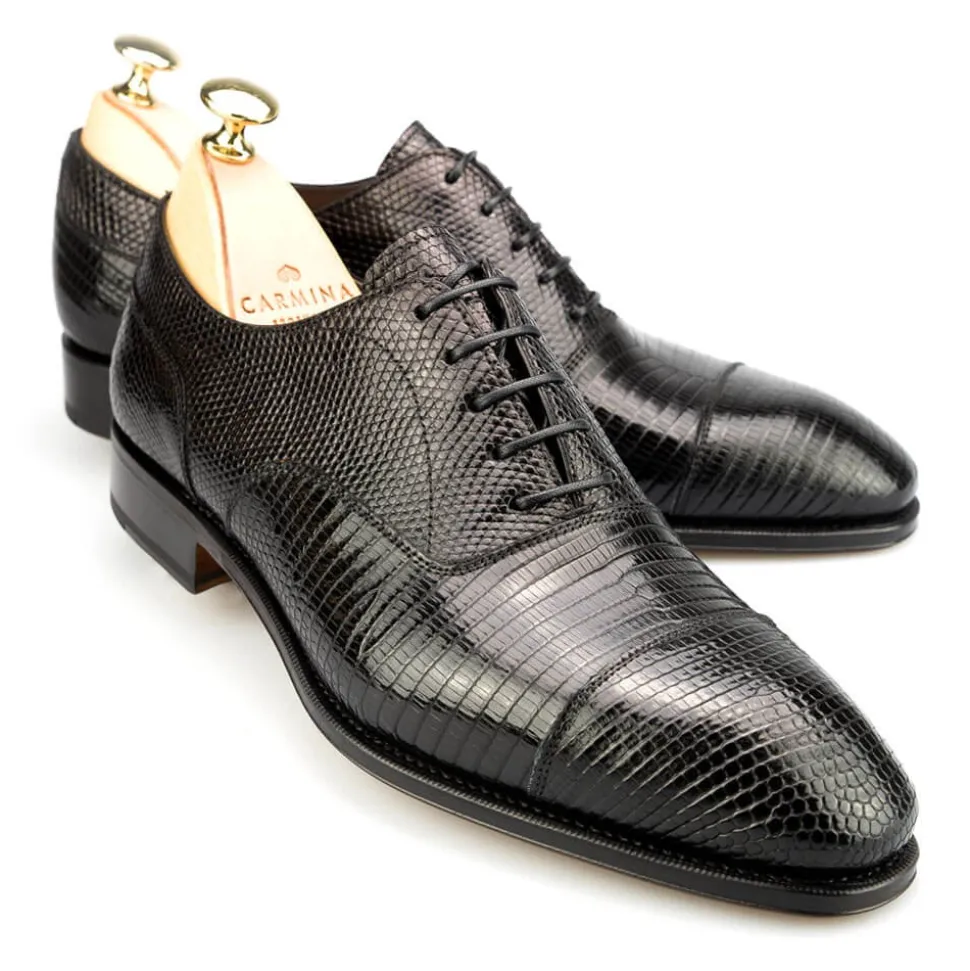 Lizard Shoes|Cap Toe Oxfords|Carmina LIZARD CAP TOE OXFORDS 80197 SIMPSON