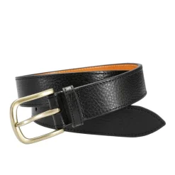 Men's Belts|Carmina MEN'S LEATHER BELT ELBAMAT BLACK