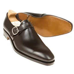 Single Monk Strap Shoes|Carmina MONK STRAP SHOES 80156 RAIN BROWN