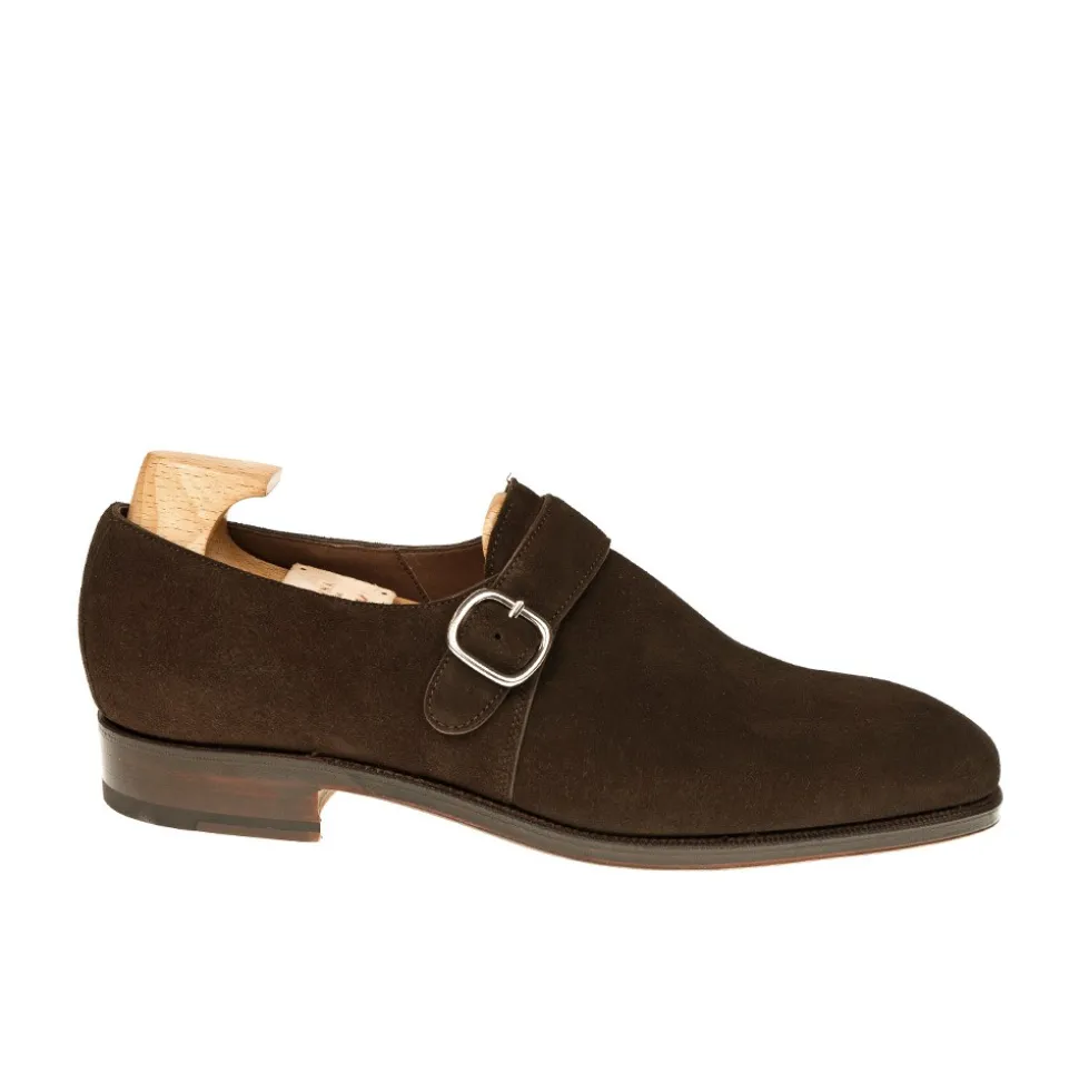 Single Monk Strap Shoes|Carmina MONK STRAP SHOES 80156 RAIN BROWN