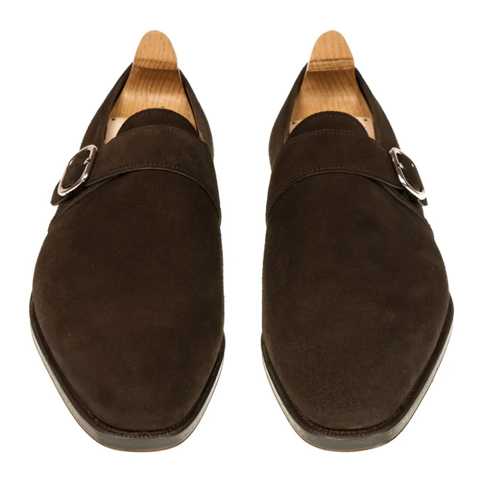 Single Monk Strap Shoes|Carmina MONK STRAP SHOES 80156 RAIN BROWN