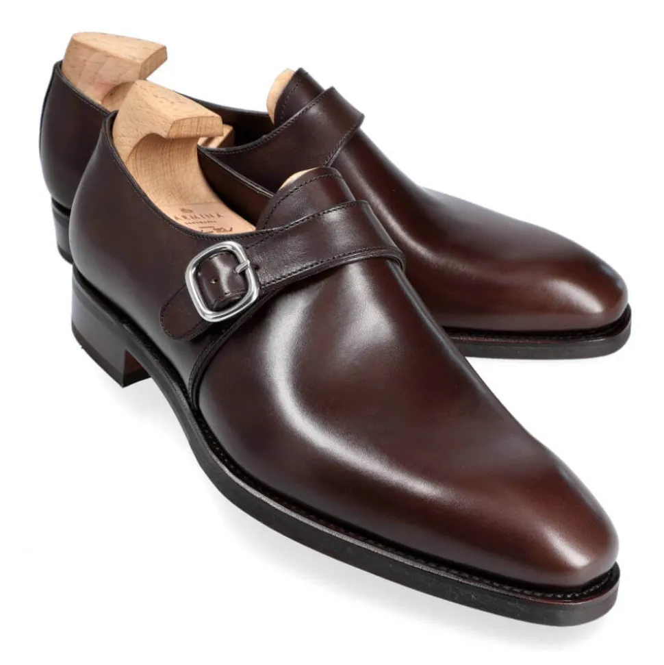 Single Monk Strap Shoes|Carmina MONK STRAP SHOES 80156 RAIN BROWN