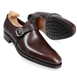 Single Monk Strap Shoes|Carmina MONK STRAP SHOES 80156 RAIN BROWN