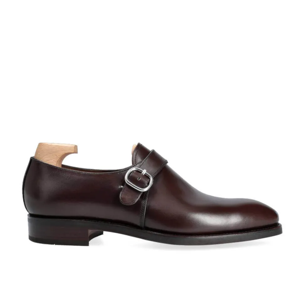 Single Monk Strap Shoes|Carmina MONK STRAP SHOES 80156 RAIN BROWN