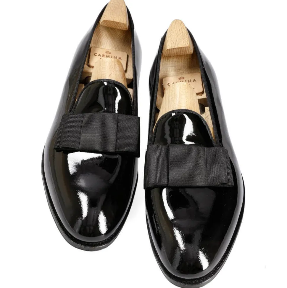 String Loafers|Carmina OPERA PUMPS 80445 UETAM BLACK