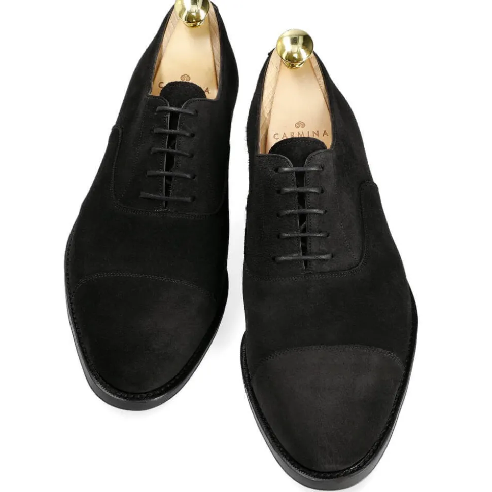 Cap Toe Oxfords|Carmina OXFORD SHOES 732 FOREST BLACK