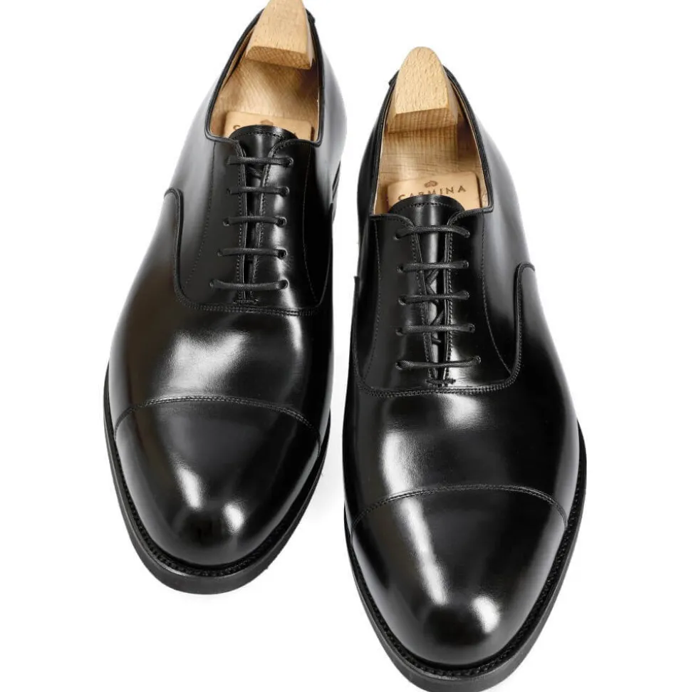 Cap Toe Oxfords|Carmina OXFORD SHOES 732 FOREST BLACK