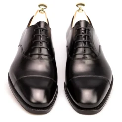 Cap Toe Oxfords|Carmina OXFORD SHOES 80386 RAIN BLACK