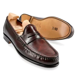 Penny Loafers|Cordovan Loafers|Carmina PENNY LOAFERS 80789 XIM BURGUNDY