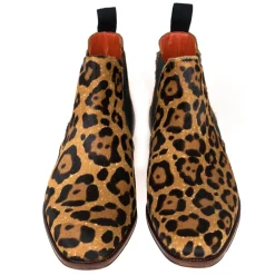 Women's Chelsea Boots|Carmina PONY LEOPARD CHELSEA BOOTS 1208 HILLS
