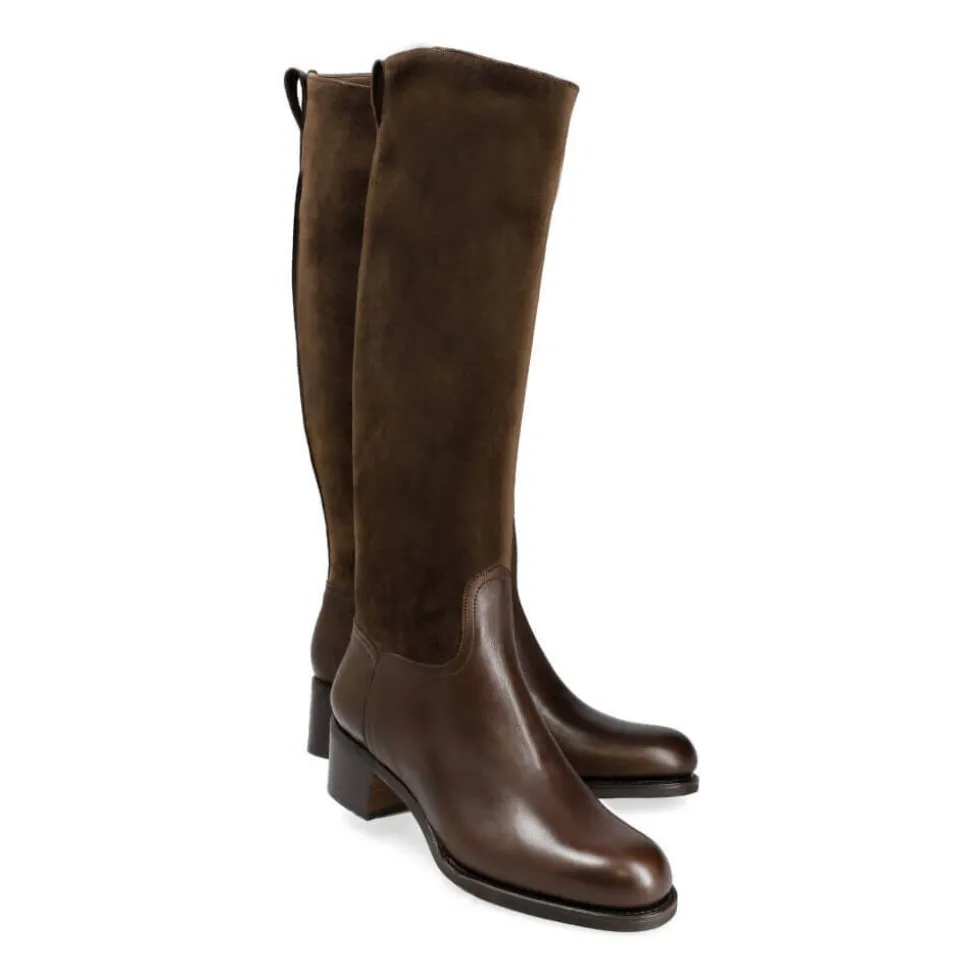 Women's High Boots|Carmina RIDING BOOTS 1506 PERLA BROWN