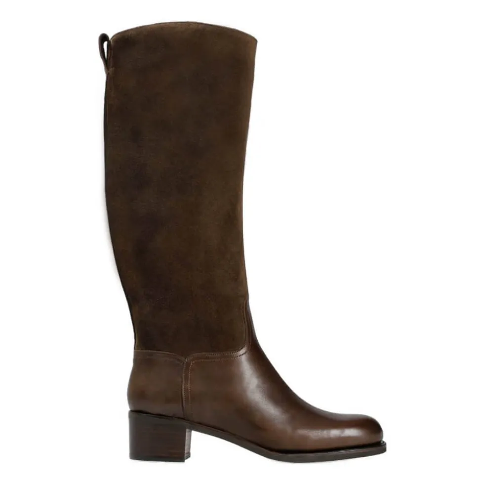 Women's High Boots|Carmina RIDING BOOTS 1506 PERLA BROWN