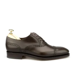 Cap Toe Oxfords|Carmina SEMI BROGUE OXFORDS 10051 RAIN