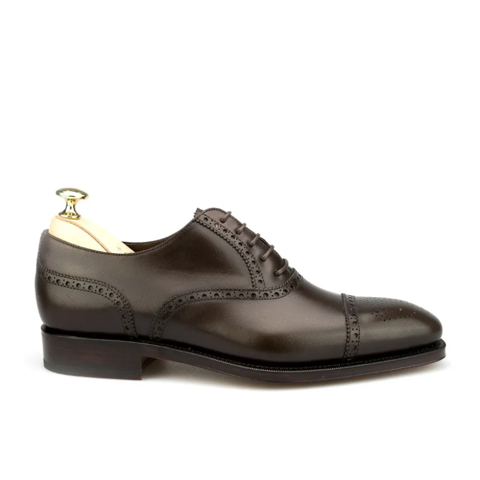 Cap Toe Oxfords|Carmina SEMI BROGUE OXFORDS 10051 RAIN