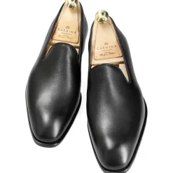 Men's Dress Slippers|Carmina SLIPPERS 80248 SIMPSON BLACK