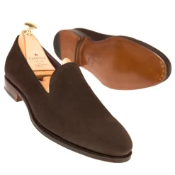 Men's Dress Slippers|Carmina SLIPPERS 80384 UETAM BROWN