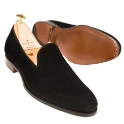 Men's Dress Slippers|Carmina SLIPPERS 80384 UETAM BLACK