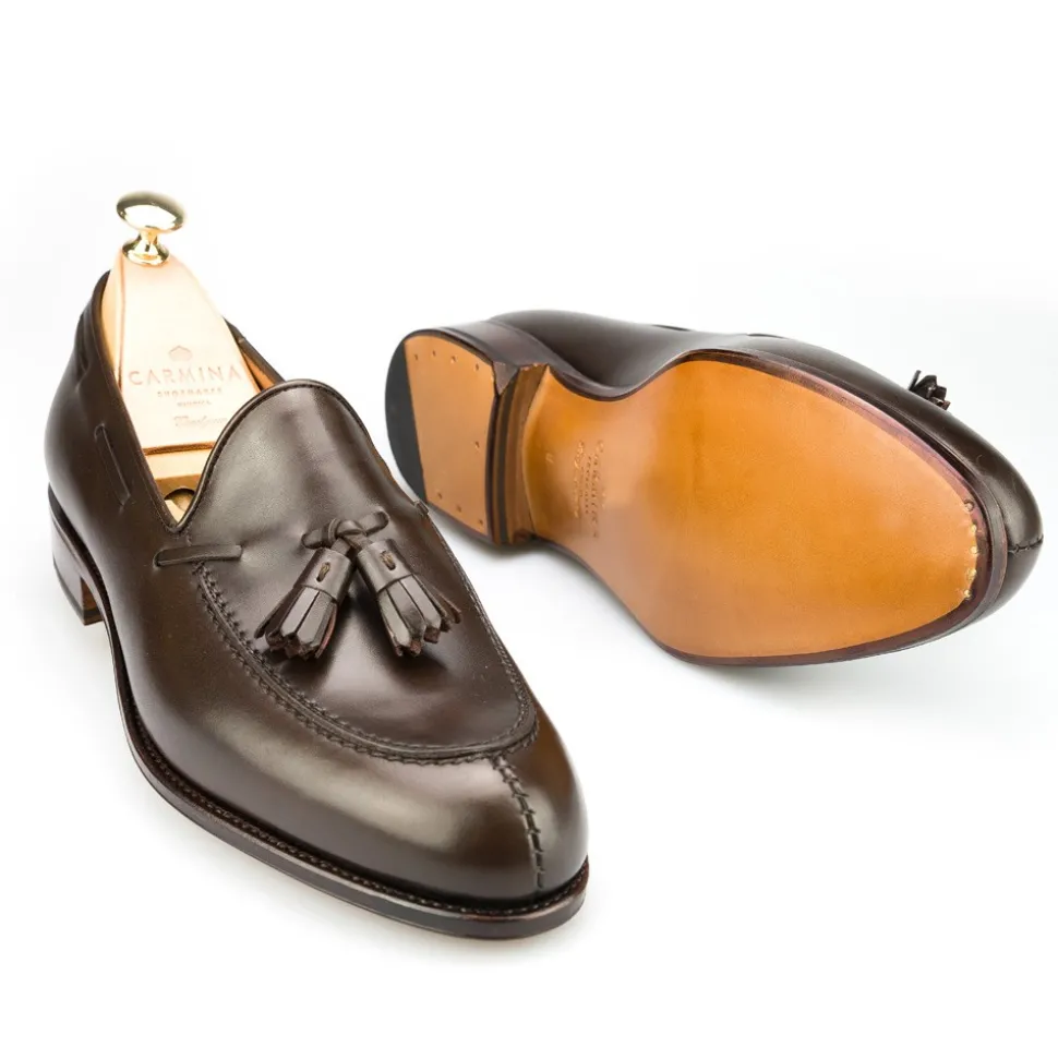Tassel Loafers|Carmina TASSEL LOAFERS 734 FOREST BROWN