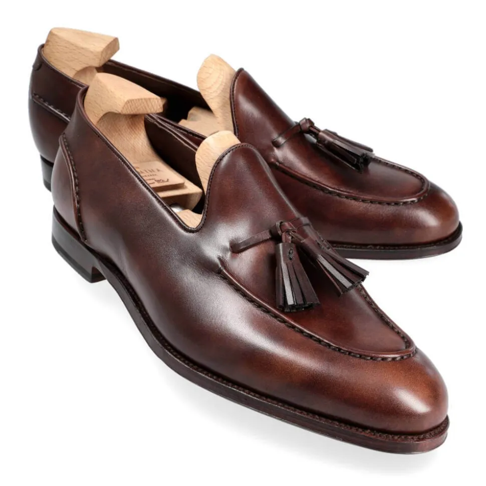 Tassel Loafers|Carmina TASSEL LOAFERS 80576 SINEU BROWN