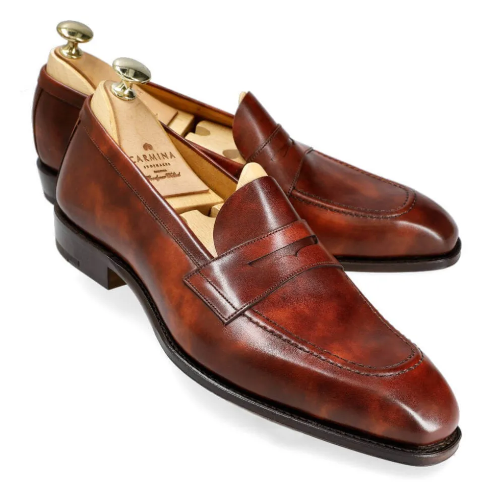 Penny Loafers|Carmina UNLINED PENNY LOAFERS 80836 COSTITX HAZELNUT