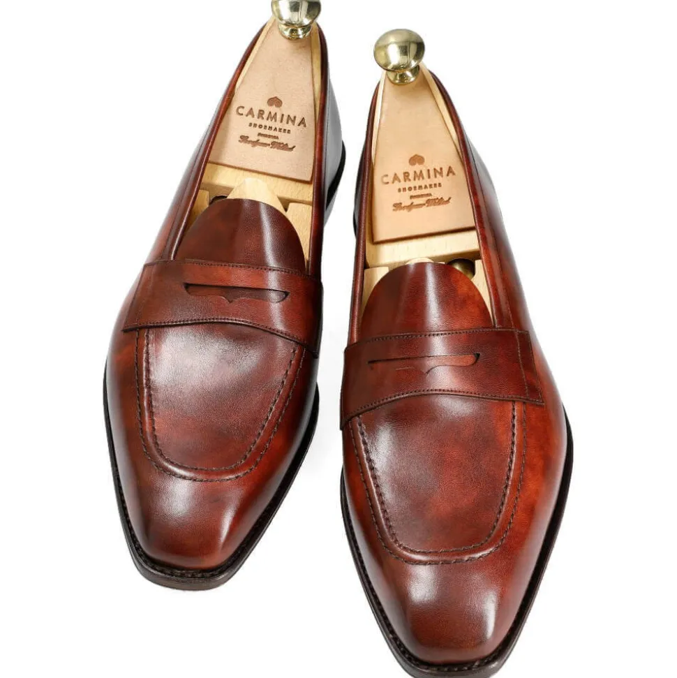 Penny Loafers|Carmina UNLINED PENNY LOAFERS 80836 COSTITX HAZELNUT