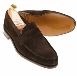 Penny Loafers|Carmina UNLINED PENNY LOAFERS 80579 GENOVA BROWN