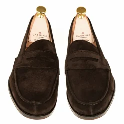 Penny Loafers|Carmina UNLINED PENNY LOAFERS 80579 GENOVA BROWN