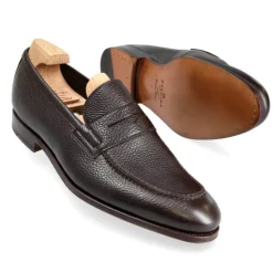 Penny Loafers|Carmina UNLINED PENNY LOAFERS 80834 SINEU BROWN